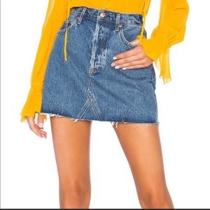 AGOLDE Quinn high rise mini skirt